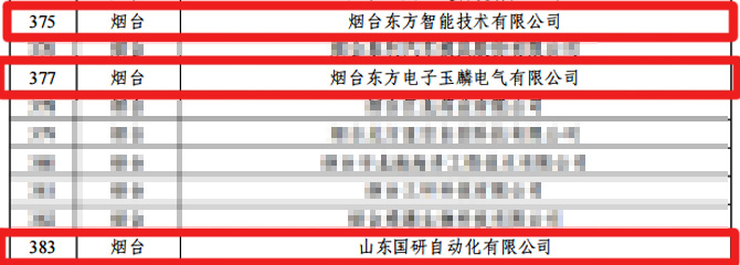 拥有瑞创达,东方能源科技,玉麟电气,山东国研,东方智能技术,烟台国网